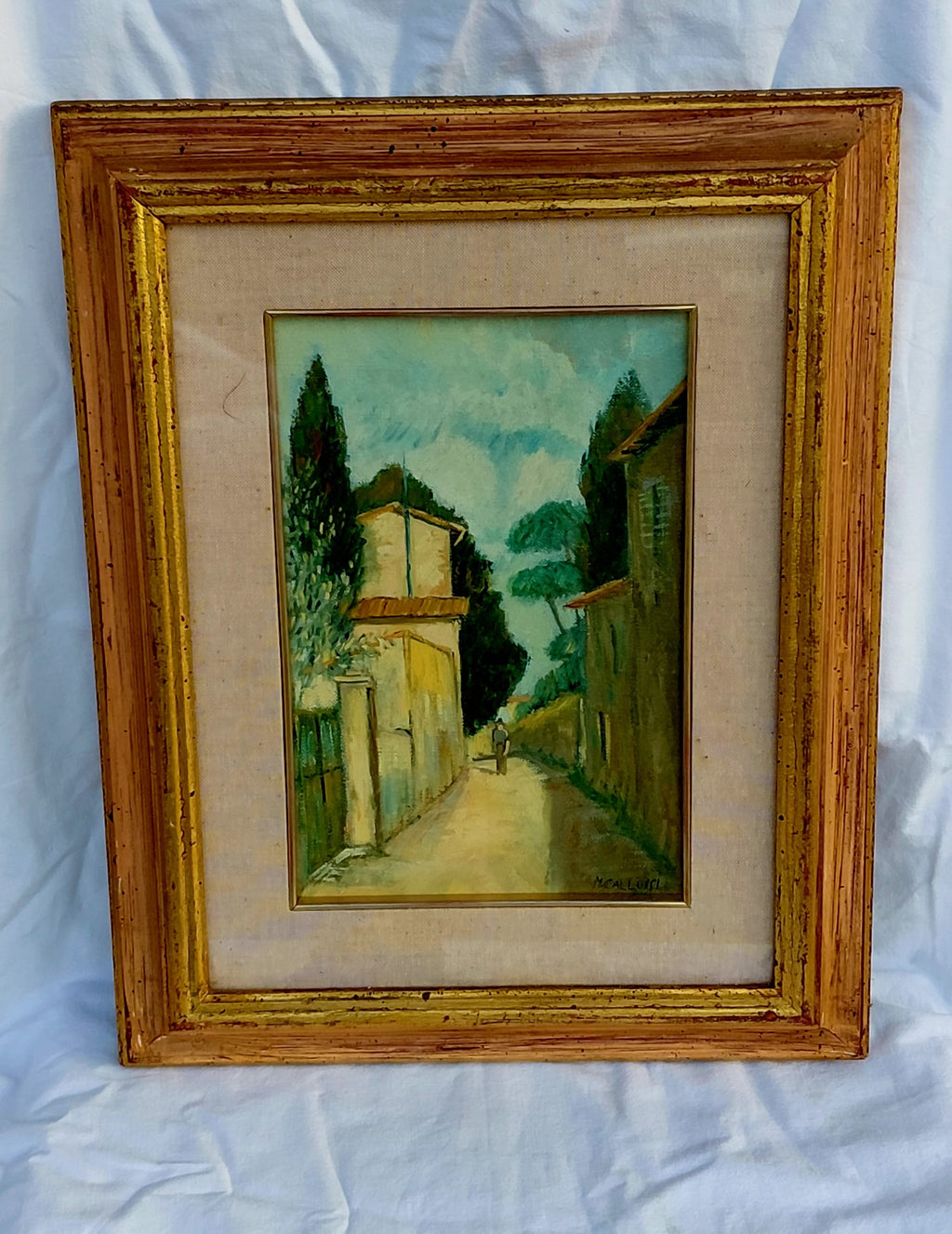 Dipinto Paesaggistico Firmato M. Calluri – Vicolo di Borgo Italiano