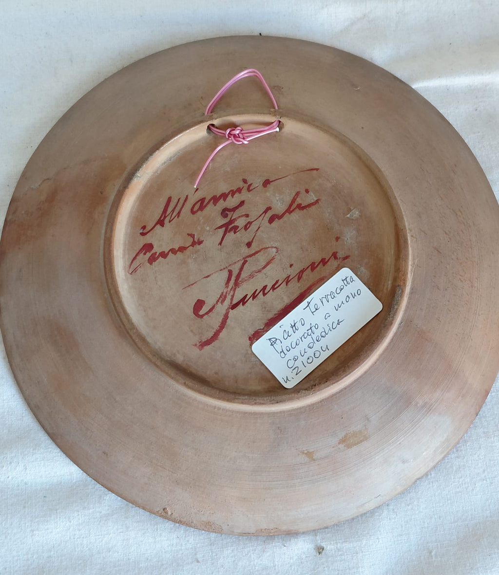 Piatto Decorativo con Veduta Veneziana Dipinta a Mano