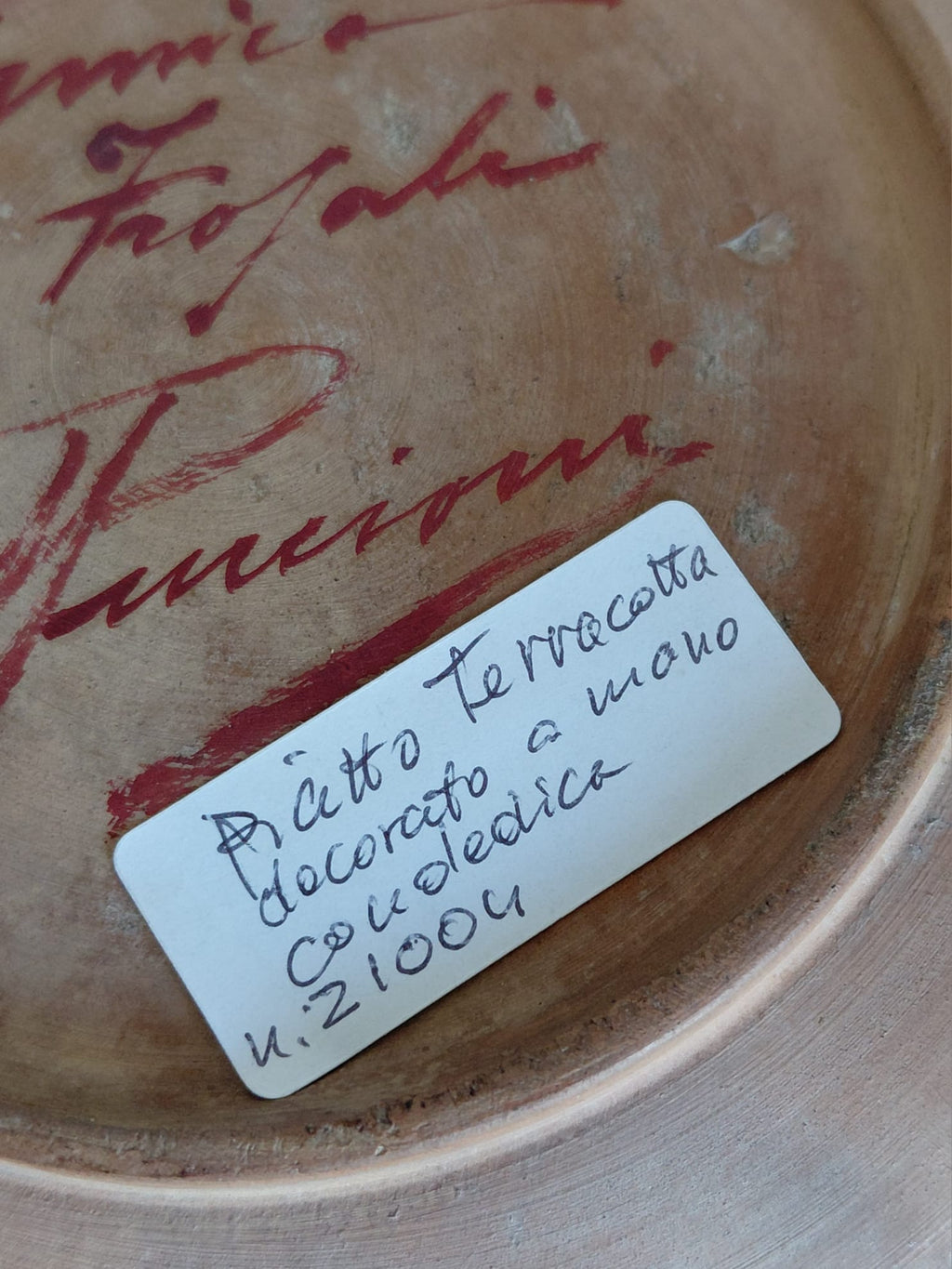 Piatto Decorativo con Veduta Veneziana Dipinta a Mano