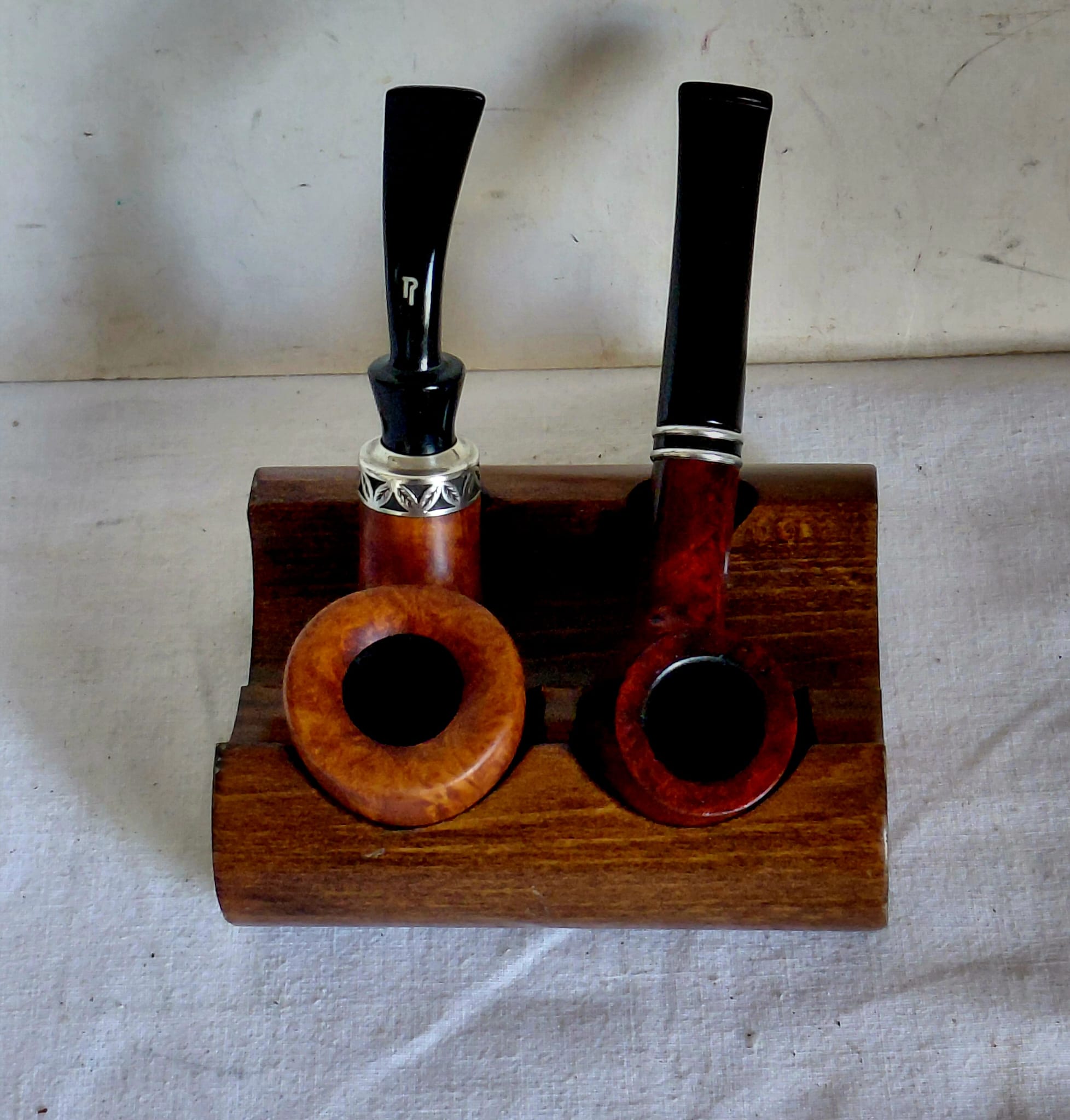 Coppia di  Pipe  in radica in legno