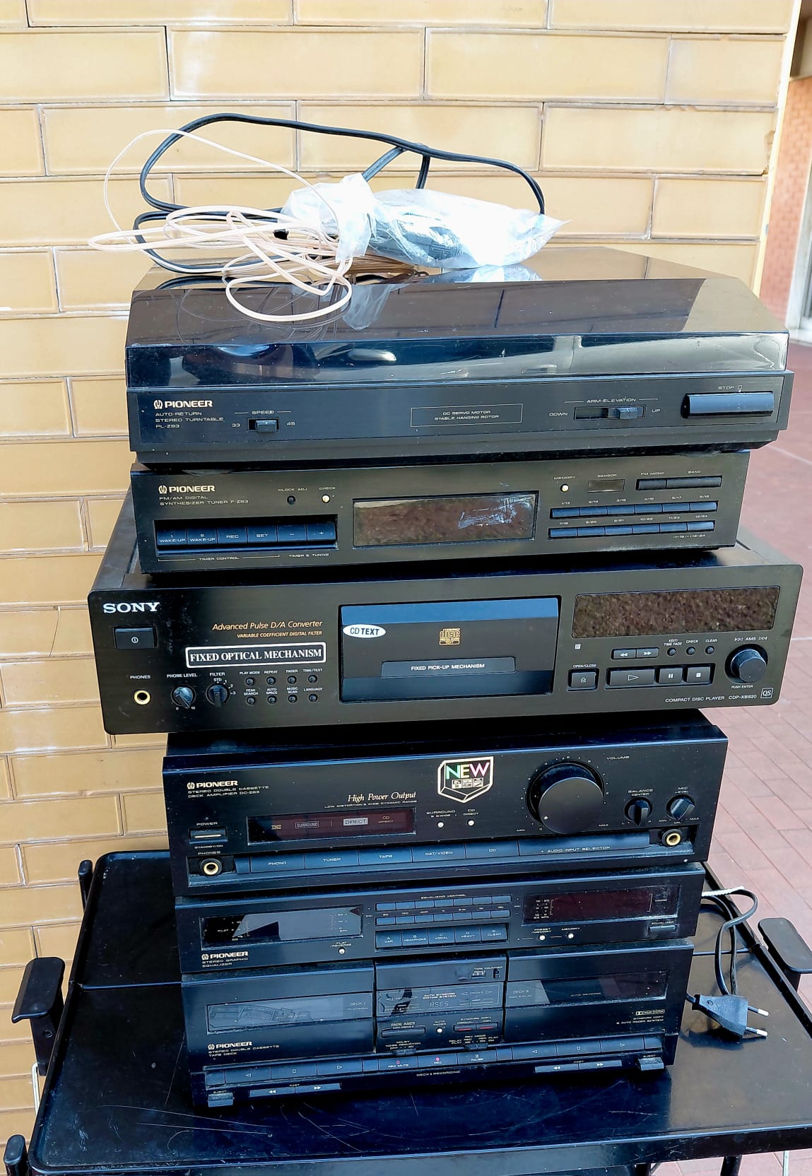 Impianto Hi-Fi vintage Pioneer e Sony completo