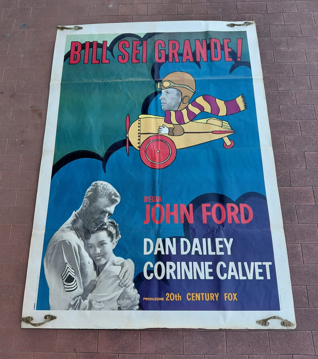 Manifesto cinematografico vintage originale "Bill, sei grande!"