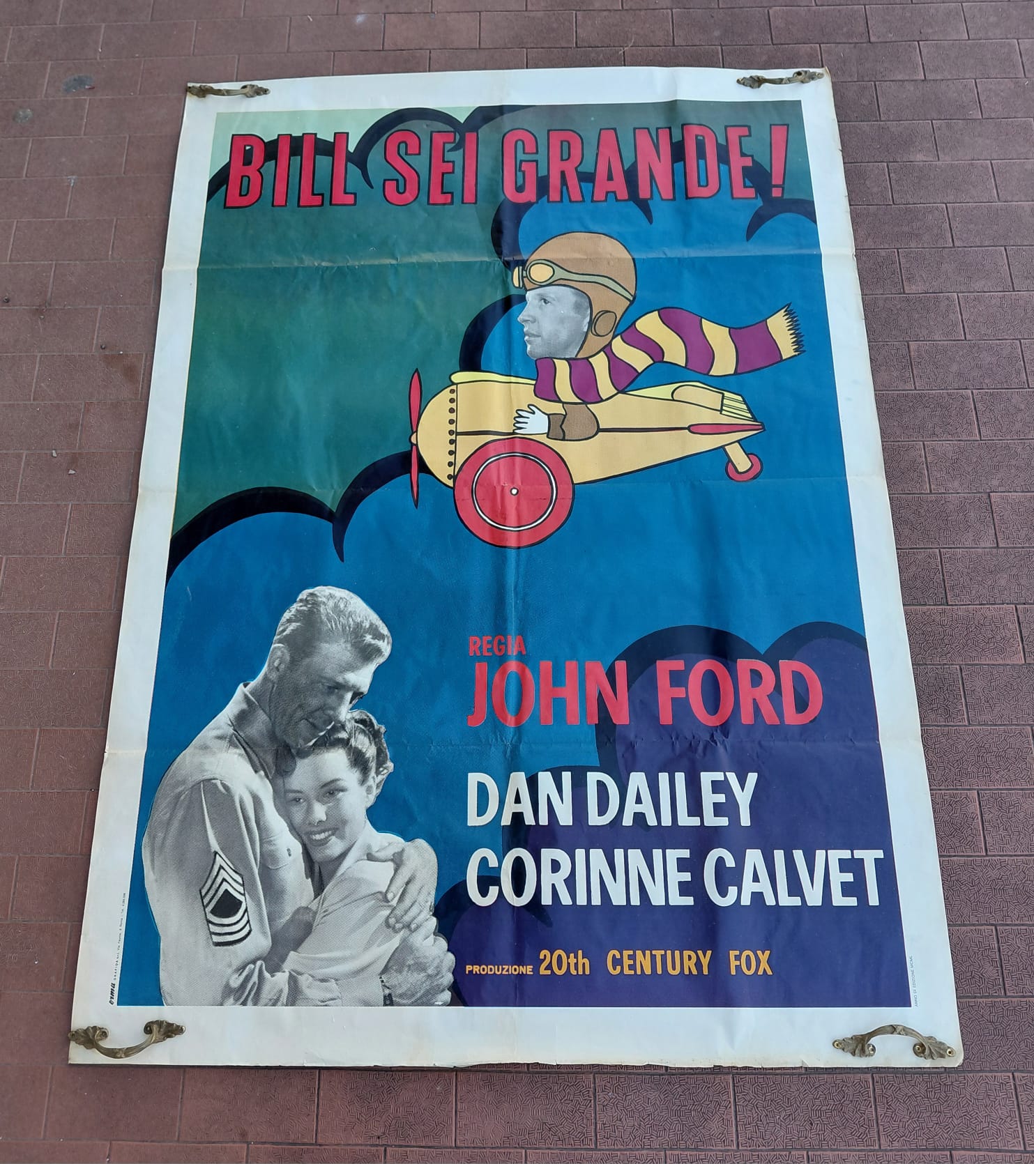Manifesto cinematografico vintage originale "Bill, sei grande!"
