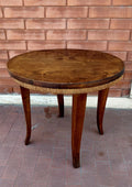 Tavolo rotondo in legno stile rustico