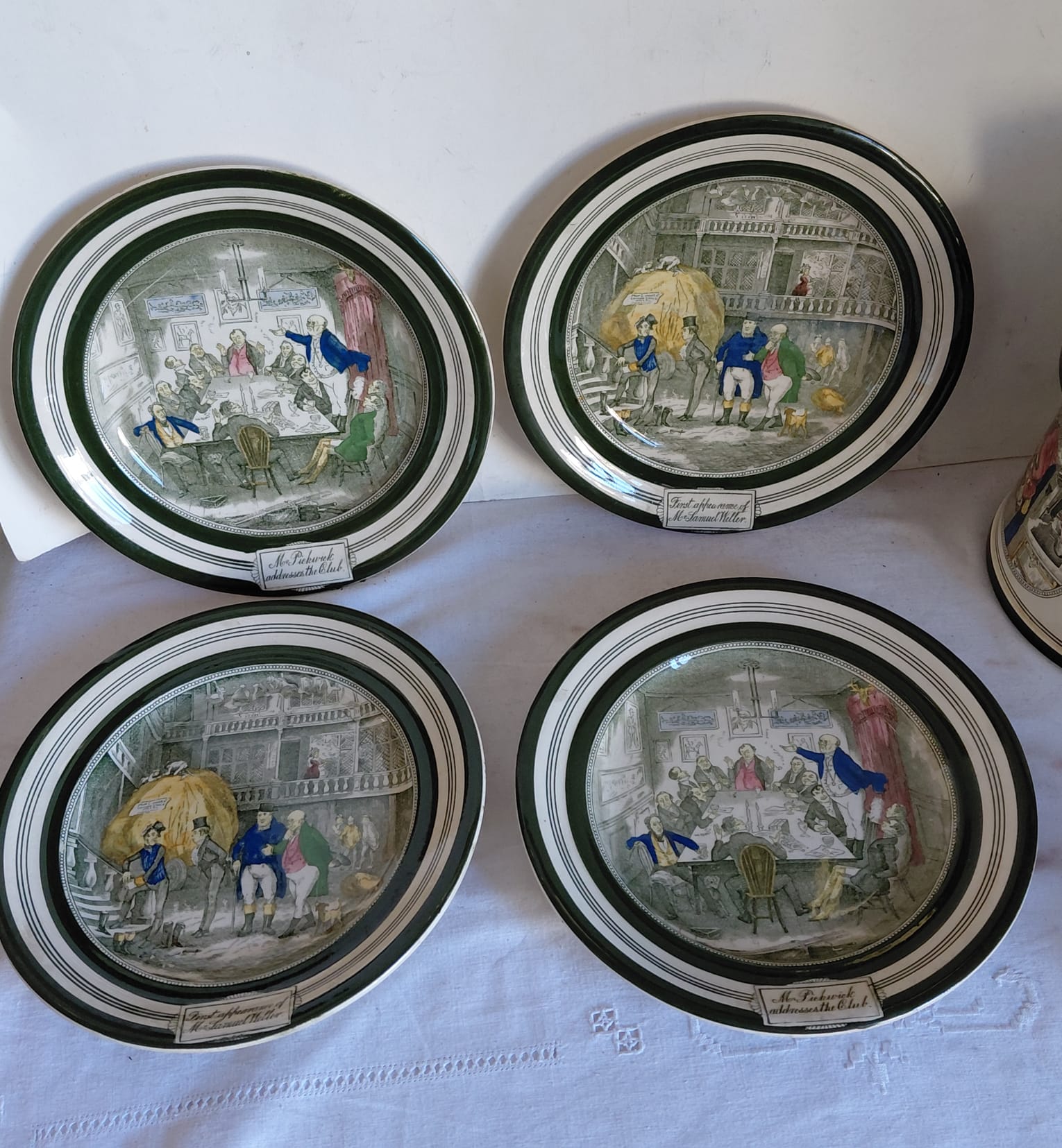 Set di piatti decorativi vintage da collezione