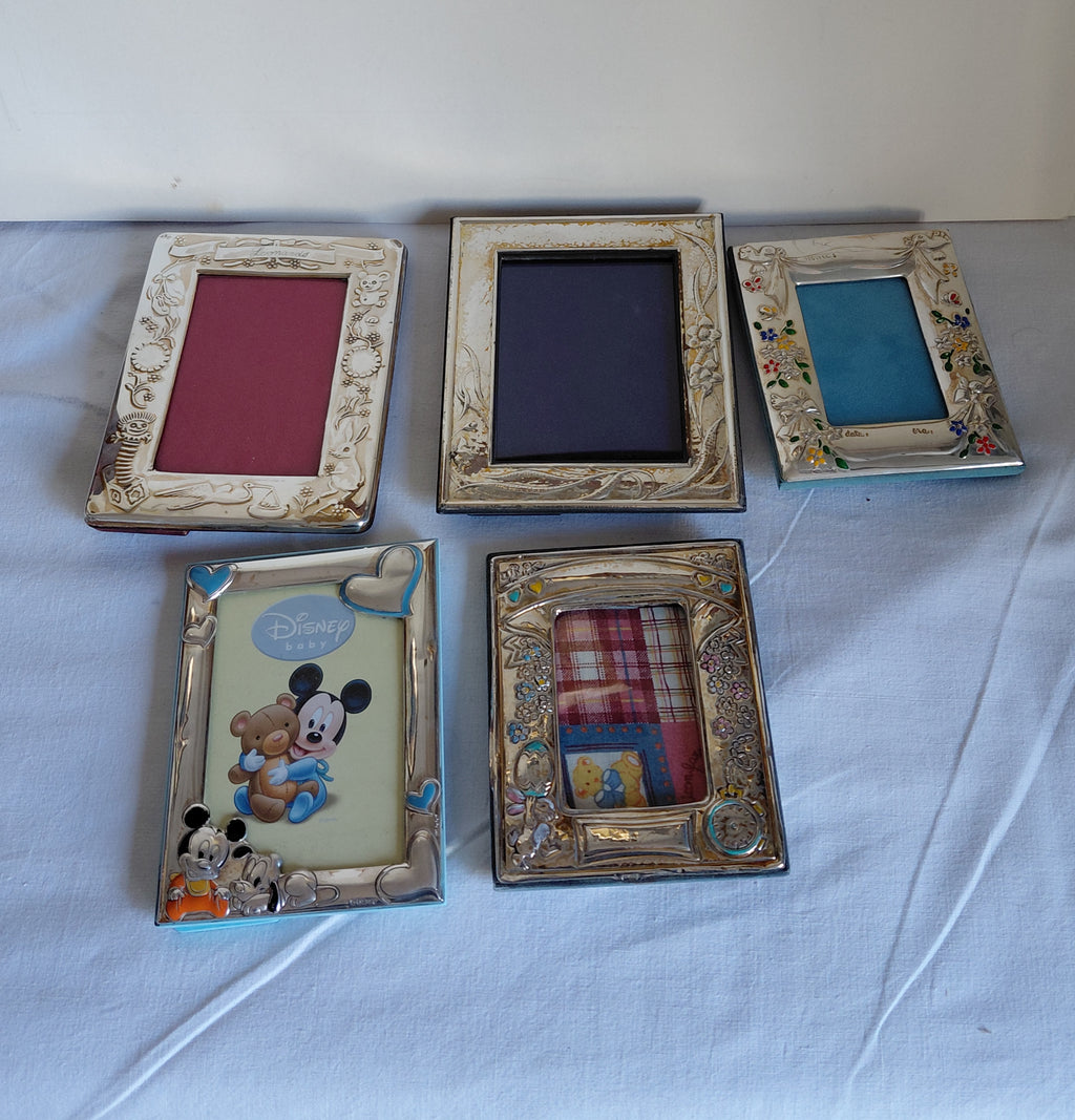 5 cornice di qualità in argento