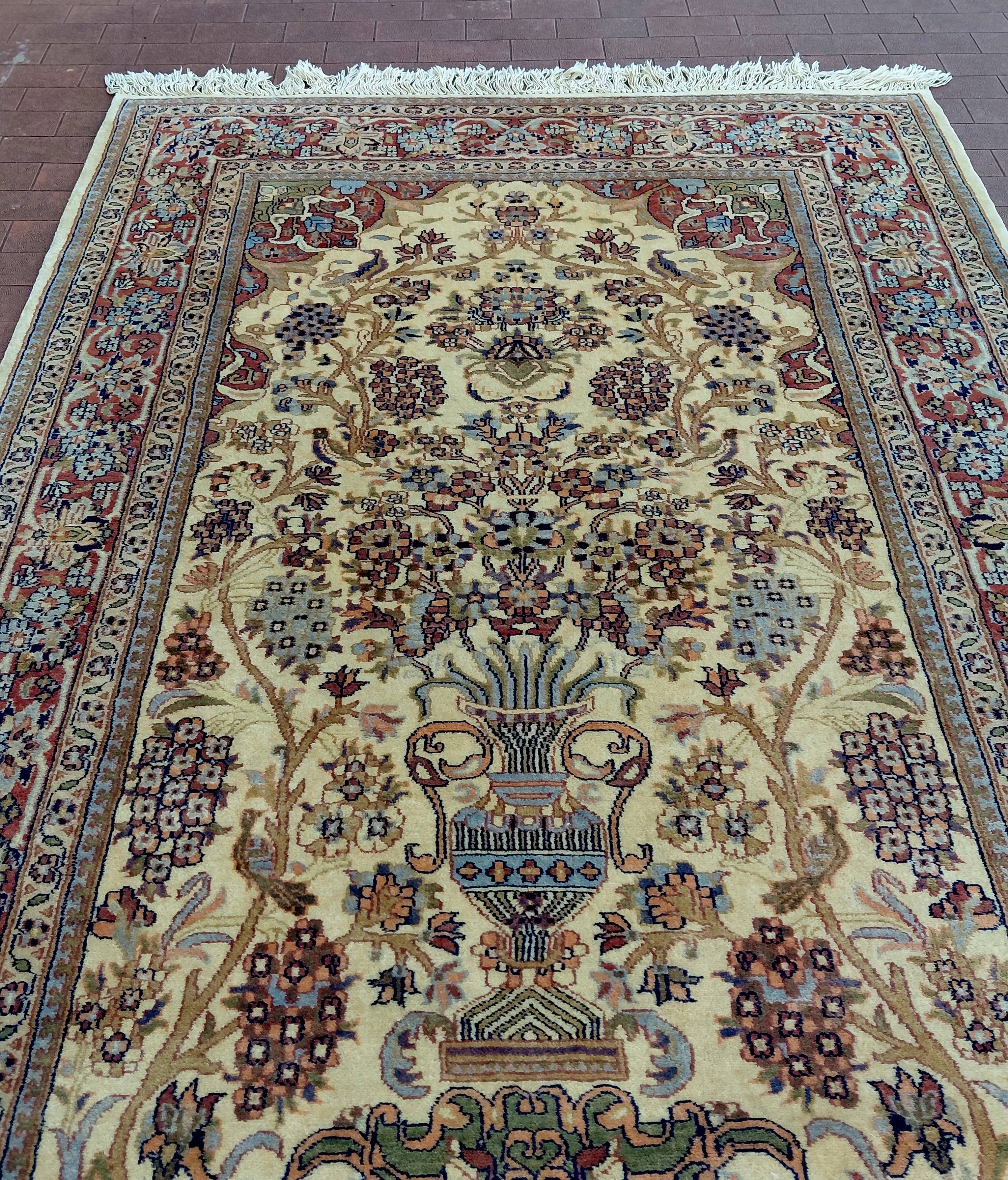 Meraviglioso tappeto Agra Extra fine Certificato