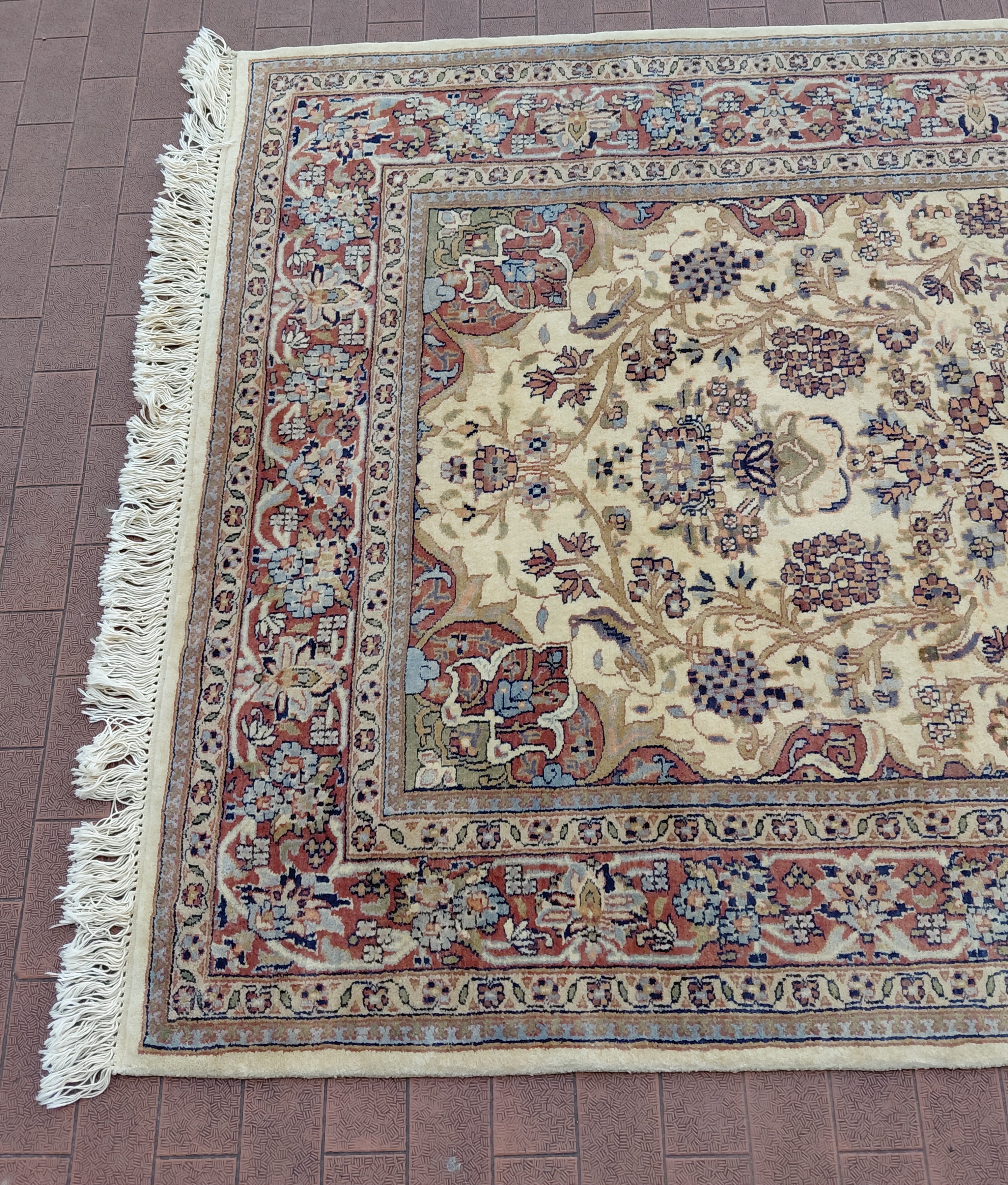 Meraviglioso tappeto Agra Extra fine Certificato