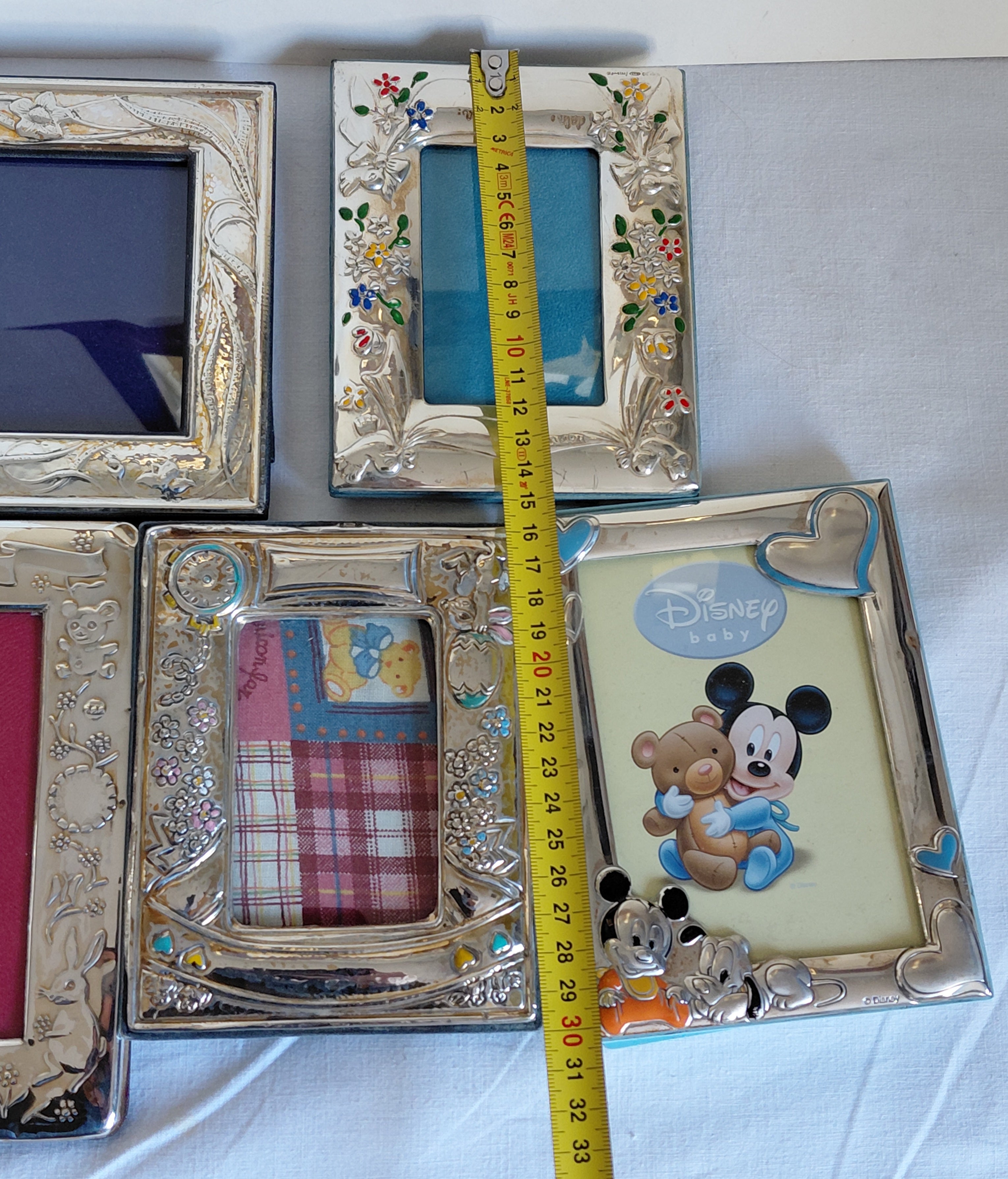 5 cornice di qualità in argento