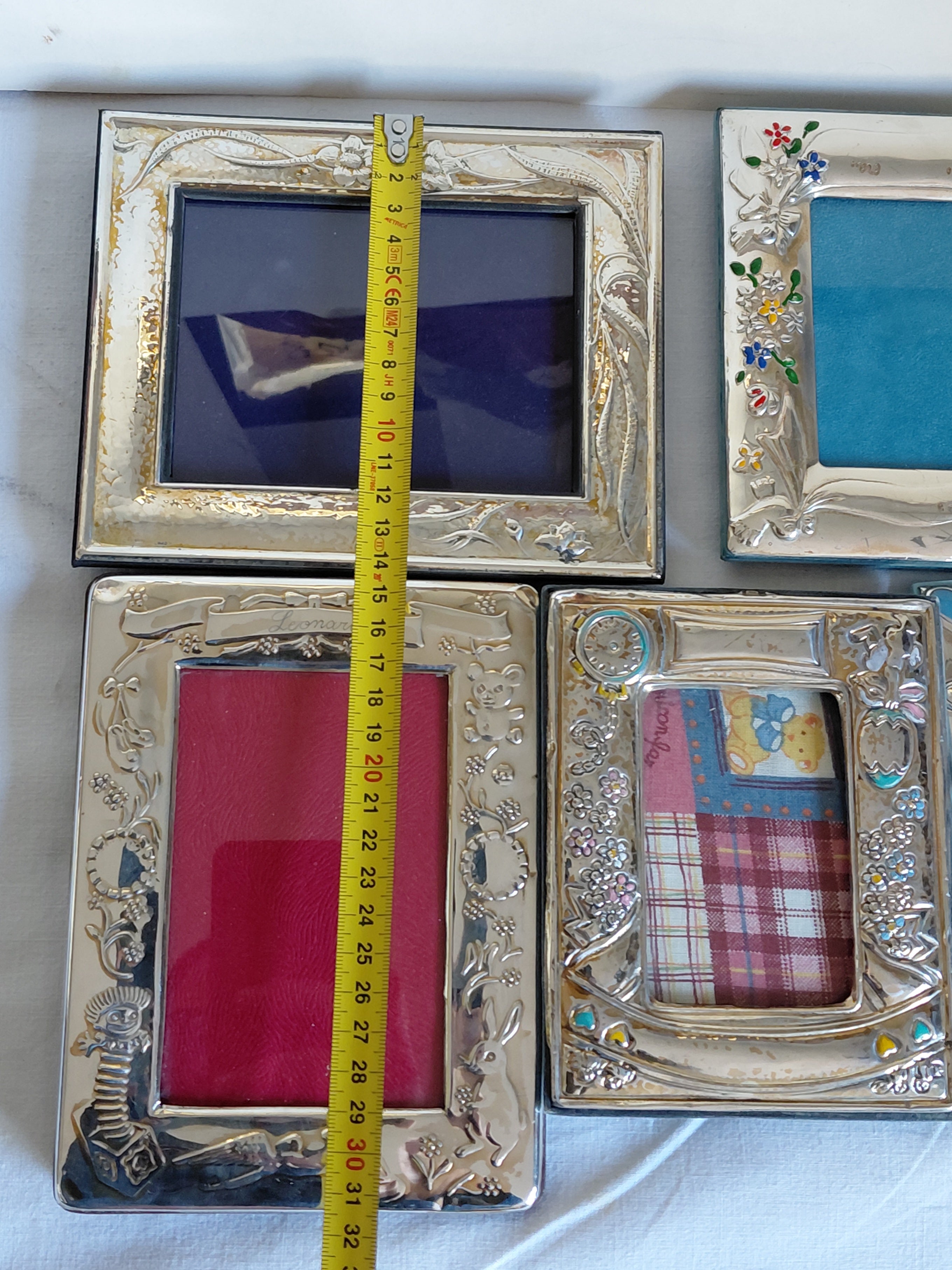 5 cornice di qualità in argento