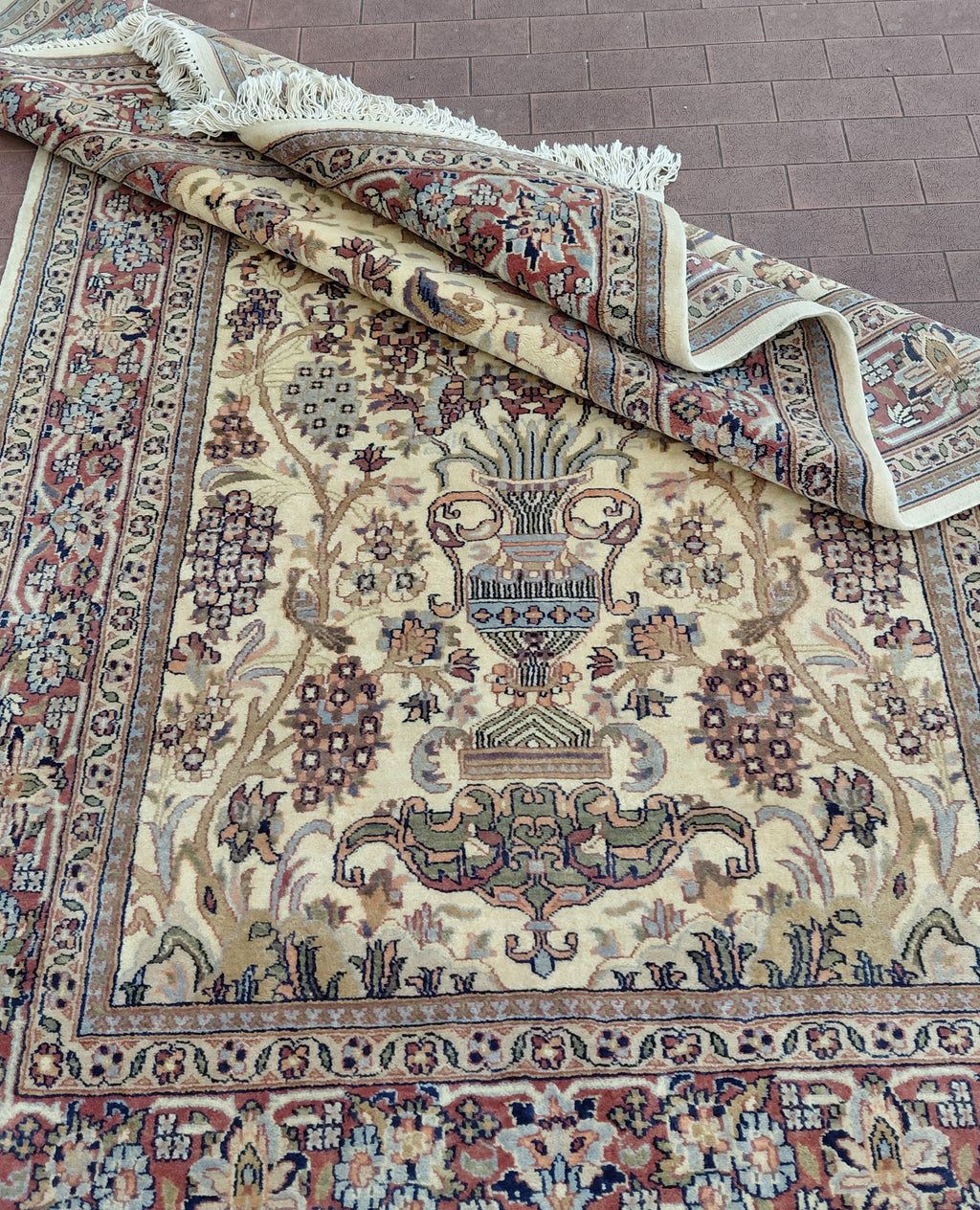 Meraviglioso tappeto Agra Extra fine Certificato