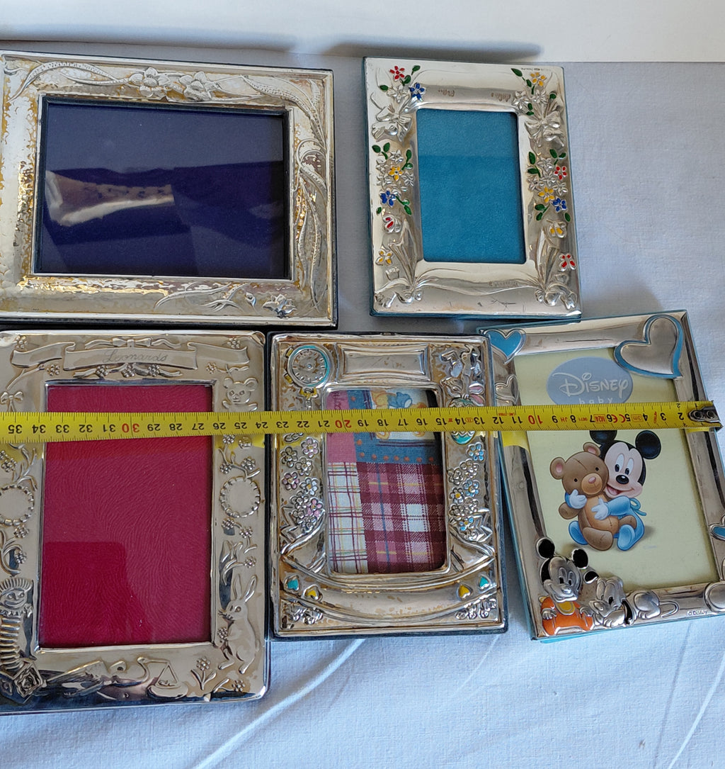 5 cornice di qualità in argento