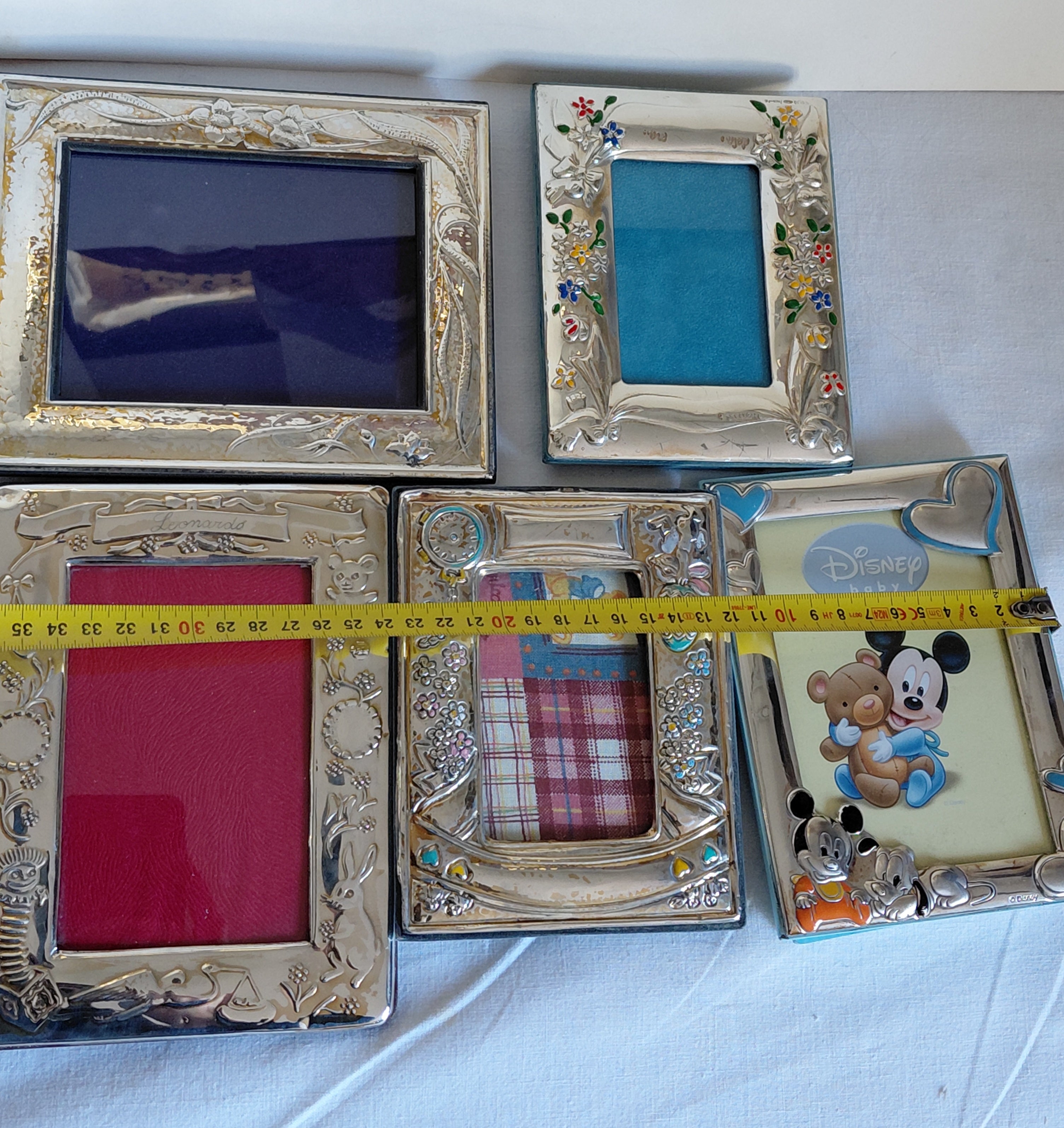 5 cornice di qualità in argento