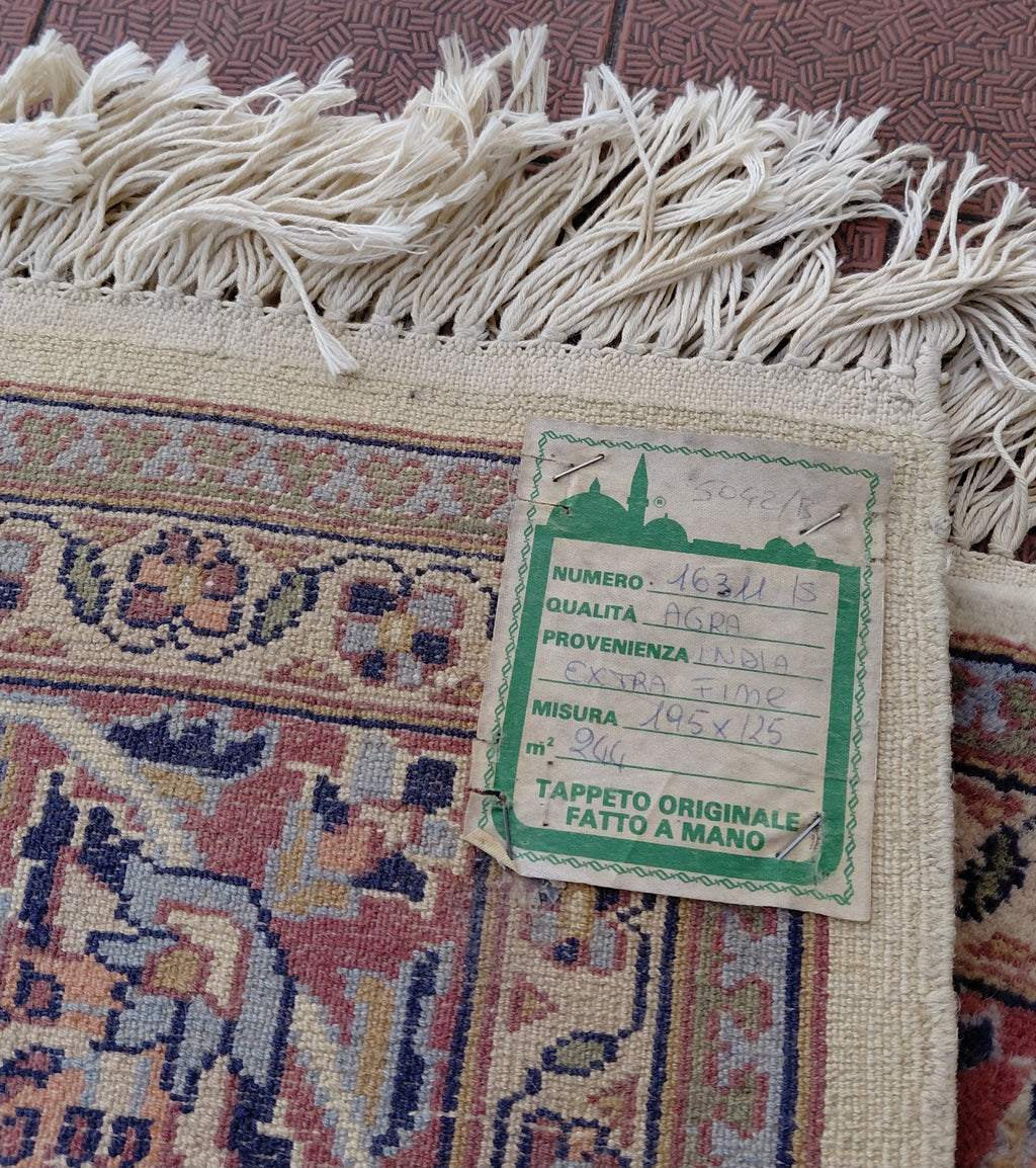 Meraviglioso tappeto Agra Extra fine Certificato