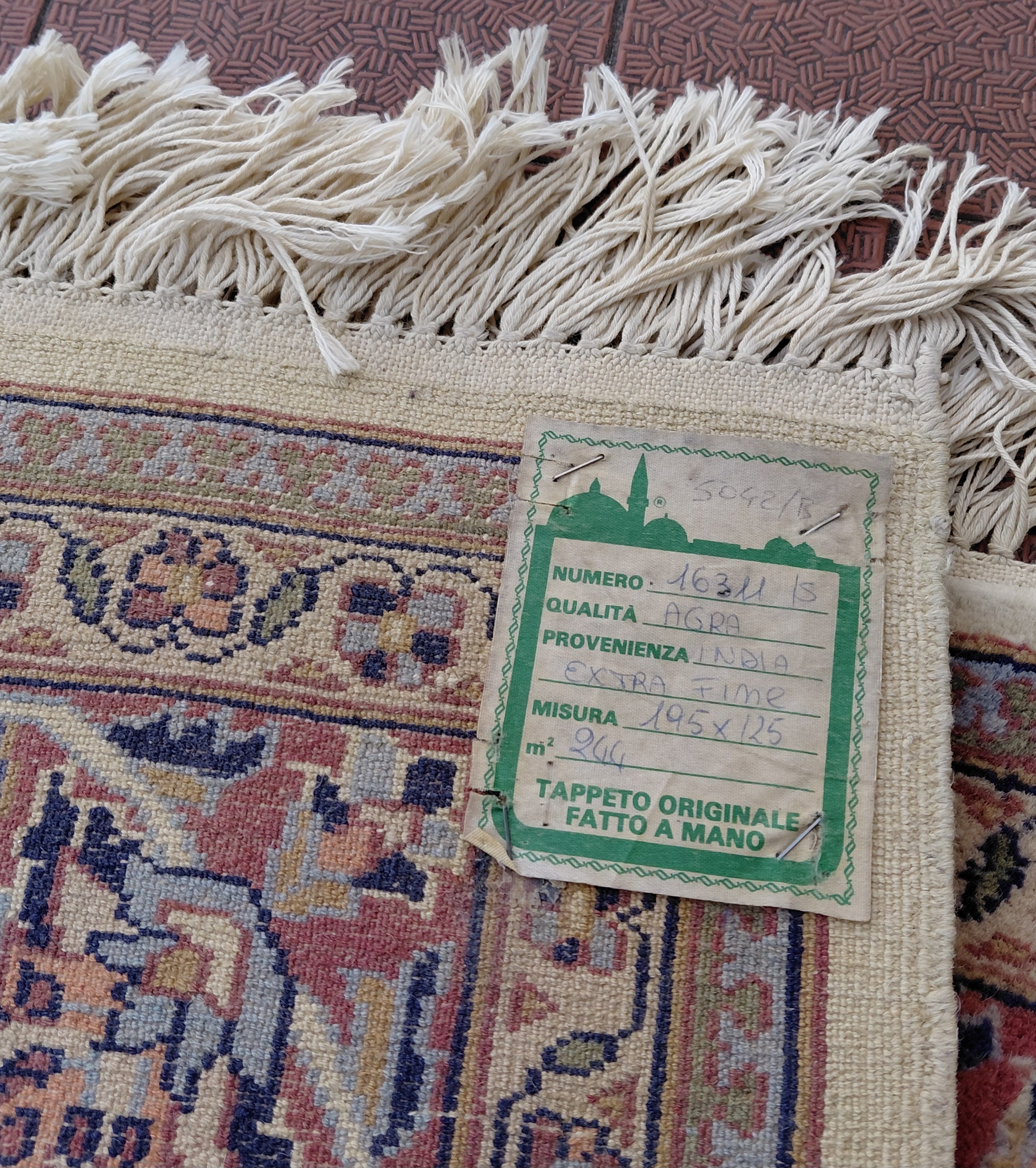 Meraviglioso tappeto Agra Extra fine Certificato