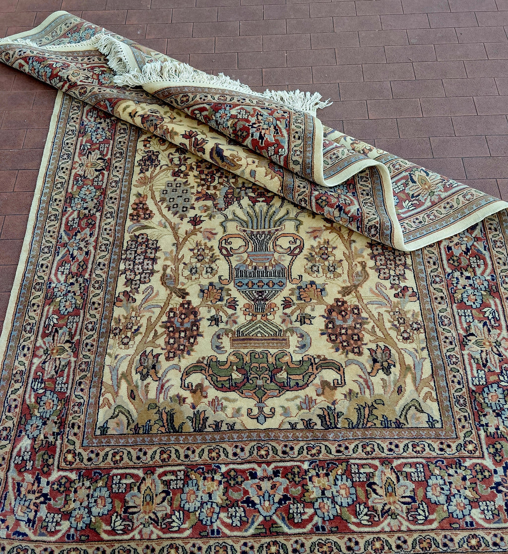 Meraviglioso tappeto Agra Extra fine Certificato