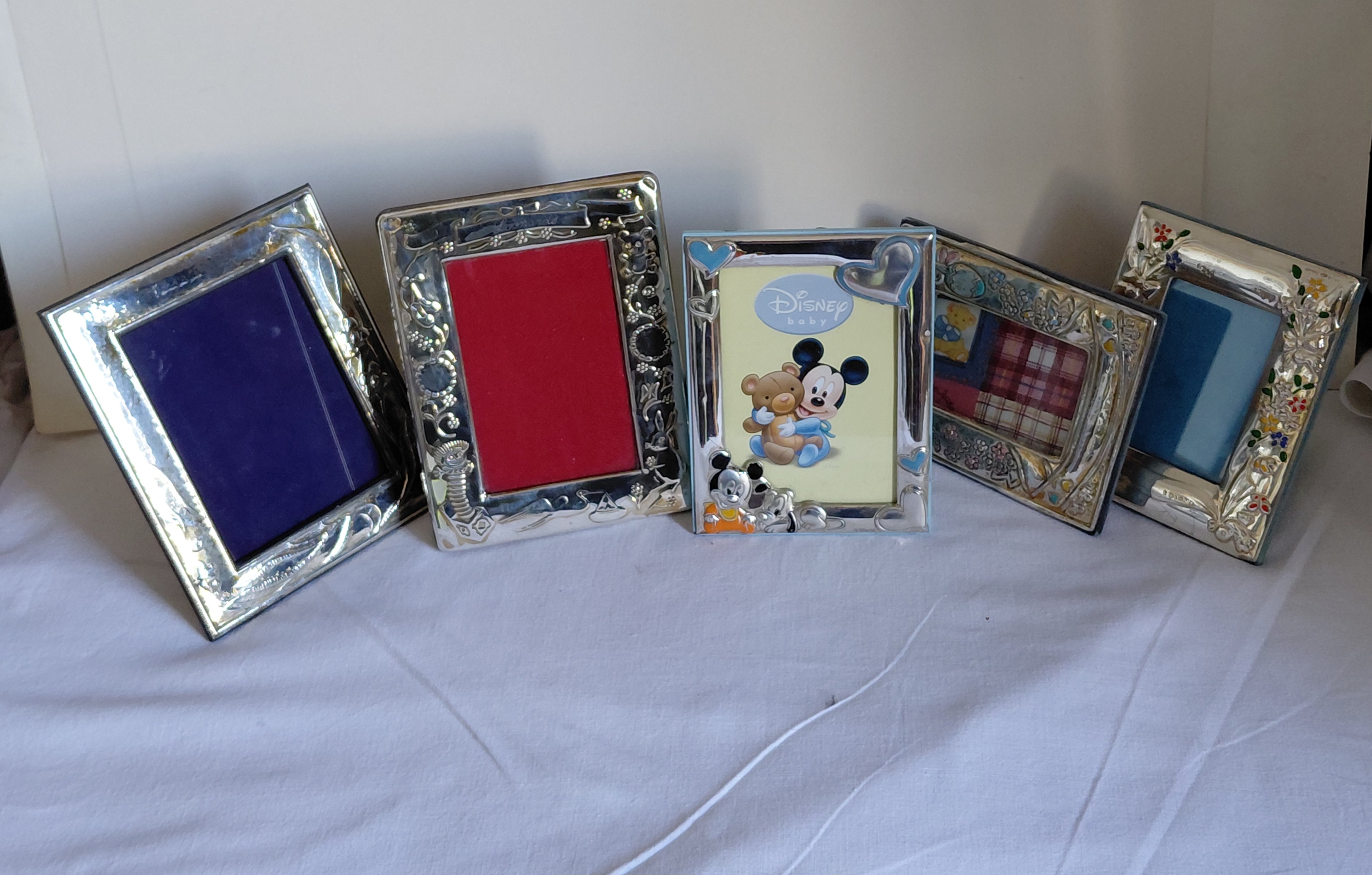 5 cornice di qualità in argento