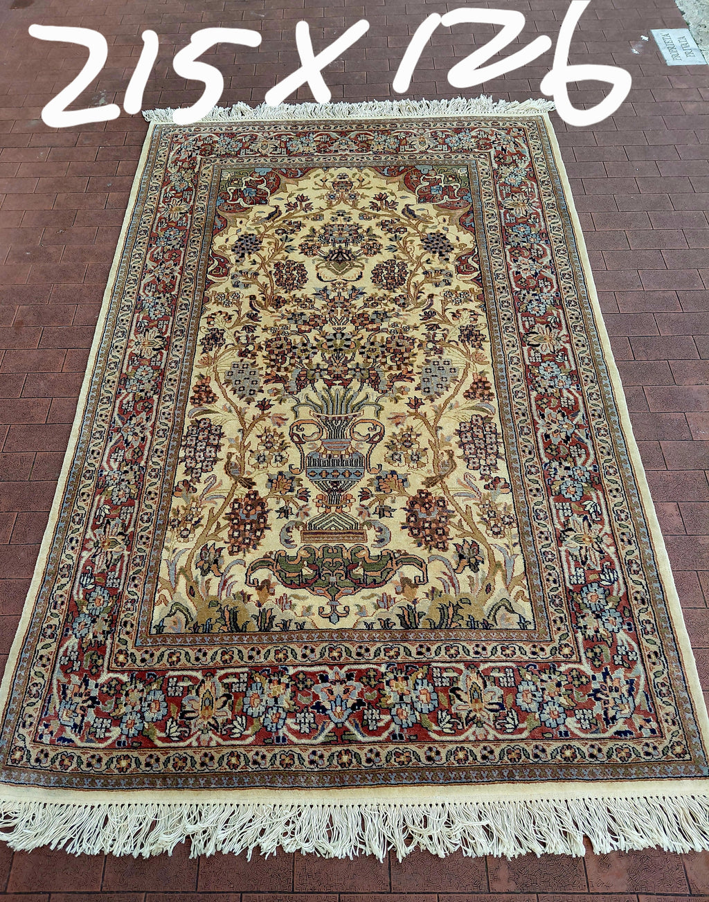 Meraviglioso tappeto Agra Extra fine Certificato