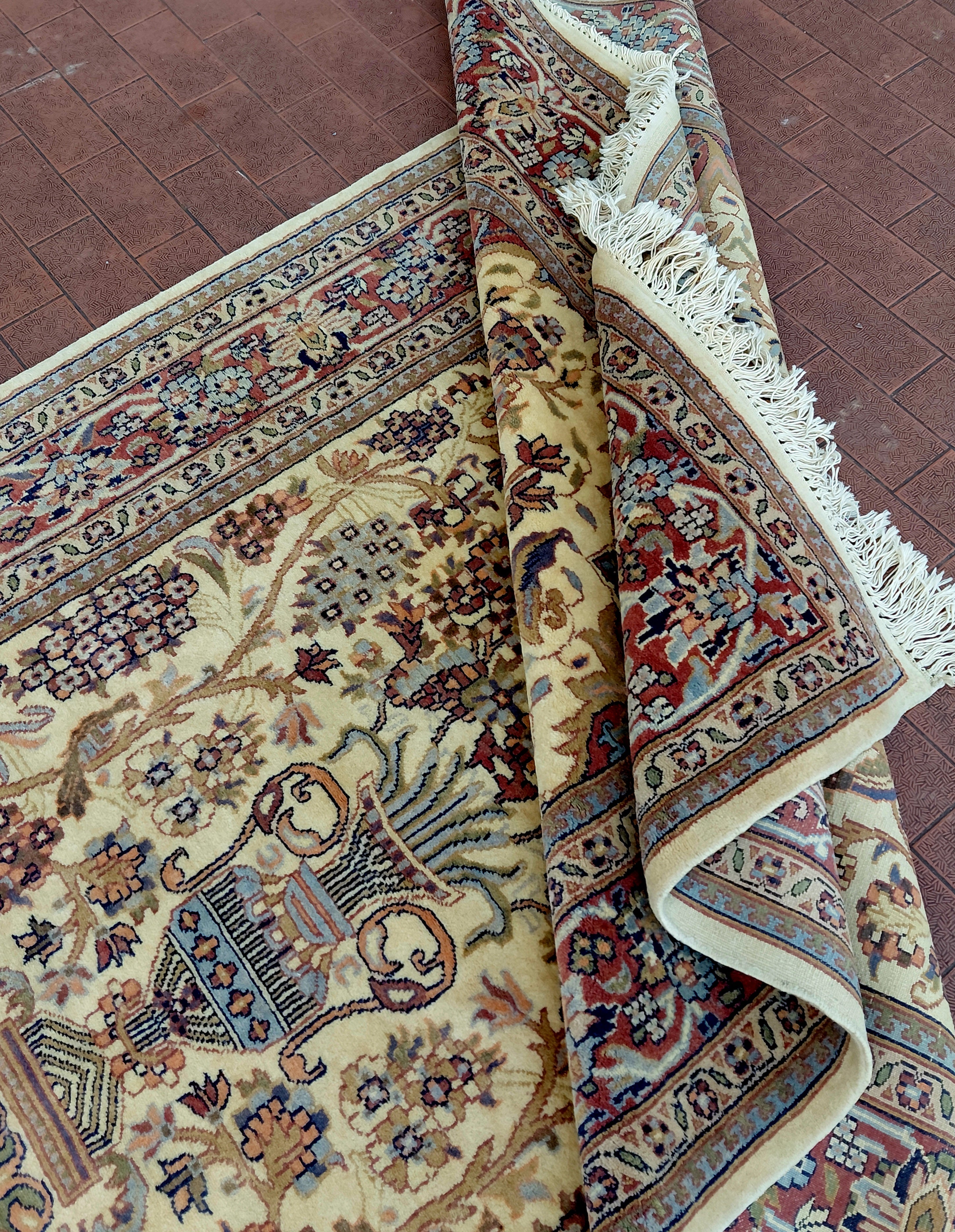 Meraviglioso tappeto Agra Extra fine Certificato