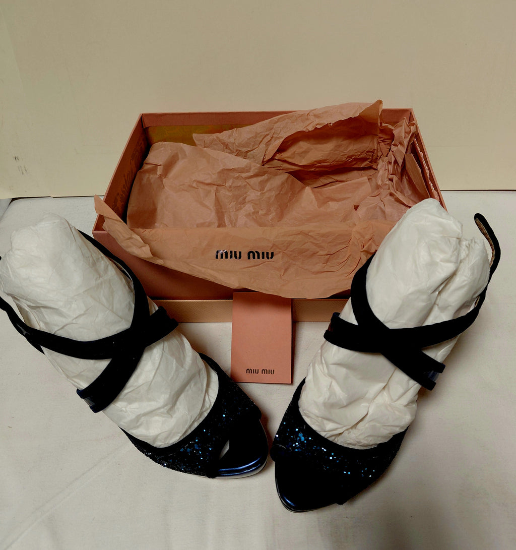 Elegante scarpe Miu Miu con certificato